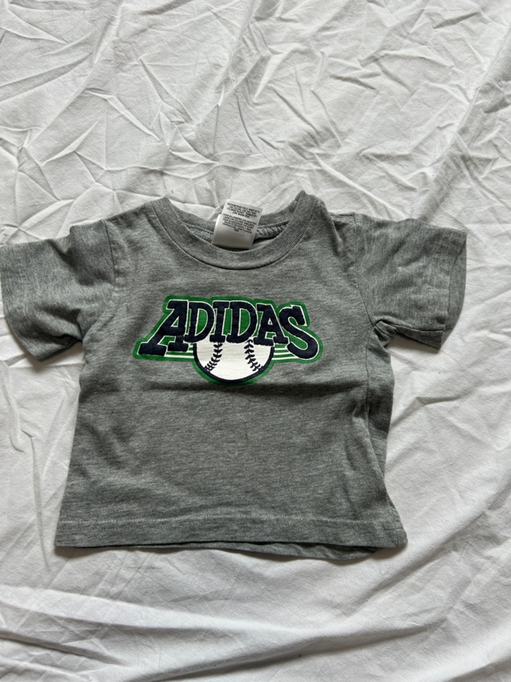 Infant 3 M Adidas shirt w/baseball graphic